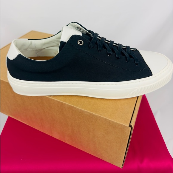 Good Man Brand Legacy Lo Top Black & White Neoprene & Leather Sneakers M… - Picture 2 of 10